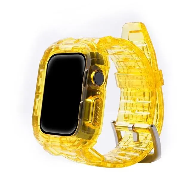 Case   Strap Series Transparent Silicone Waterproof Rubber Band