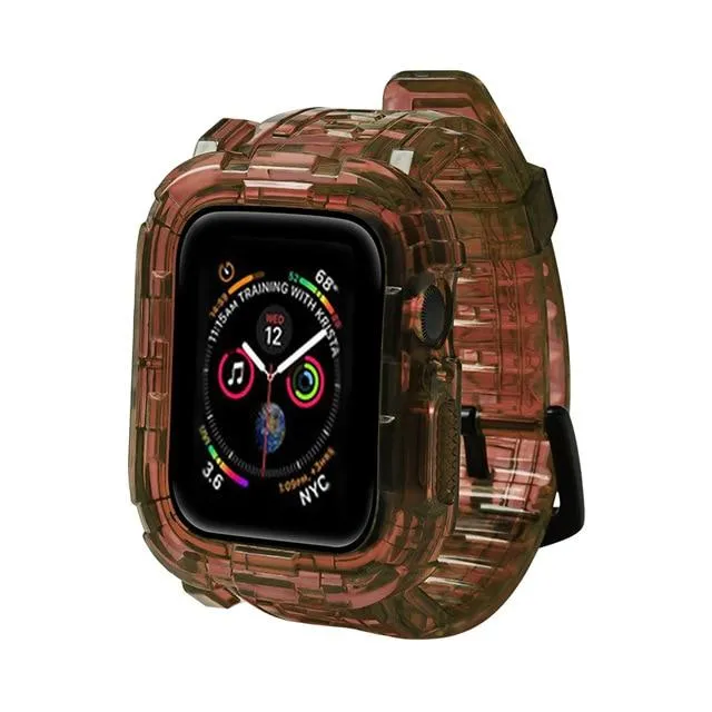 Case   Strap Series Transparent Silicone Waterproof Rubber Band