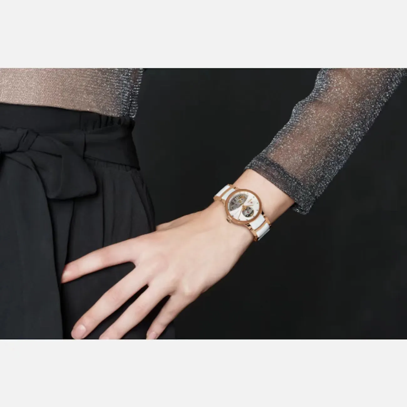 Centrix Automatic Diamonds Open Heart 33mm