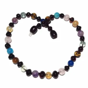 Child Dark Solace Amber Gemstone Anxiety Stress Necklace