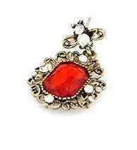 Countess of Rubies Emerald Cut Red Austrian Crystal Dangle Earrings