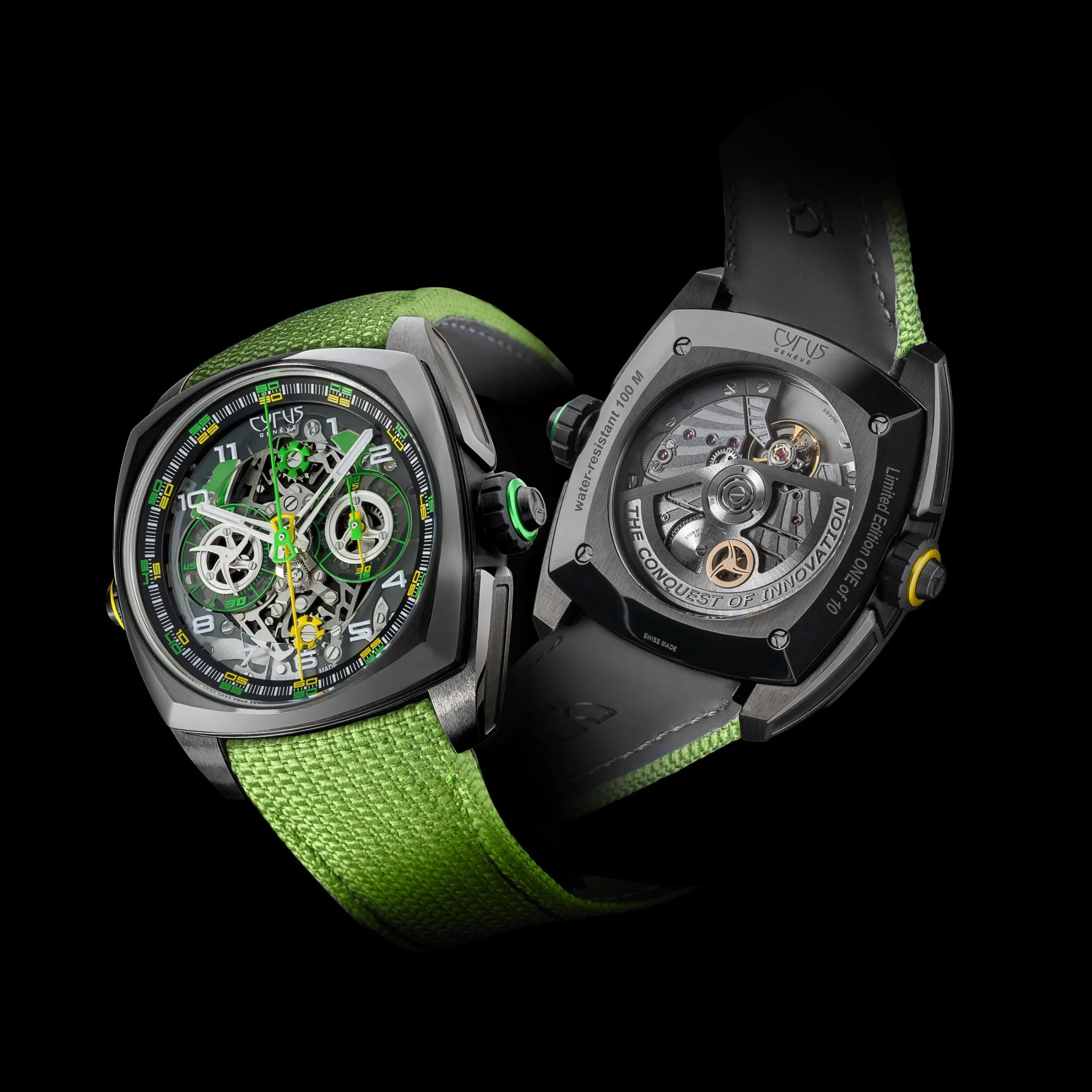 CYR Watch Klepcys DIC Lime DLC Titanium Limited Edition