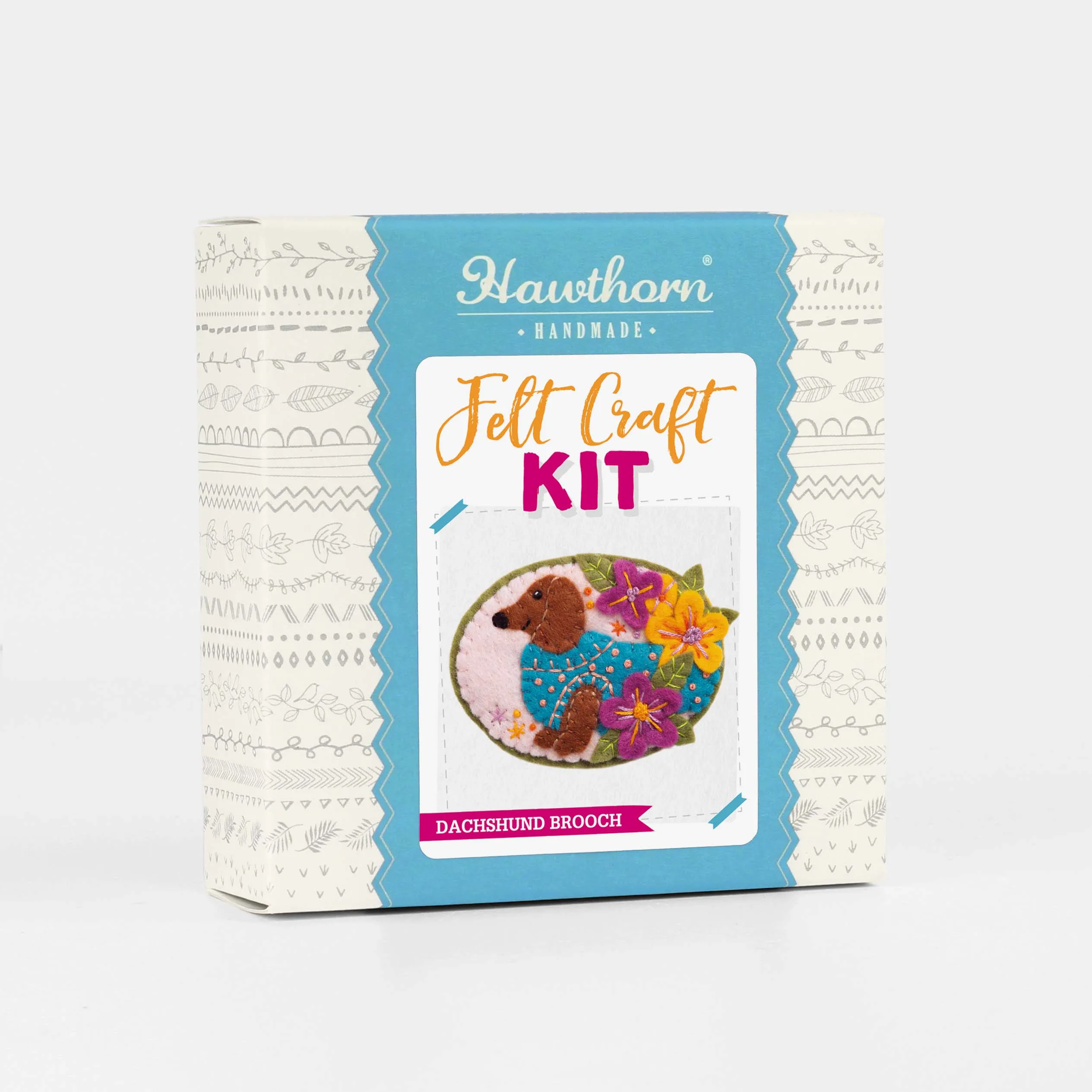 Dachshund Felt Craft Brooch Kit