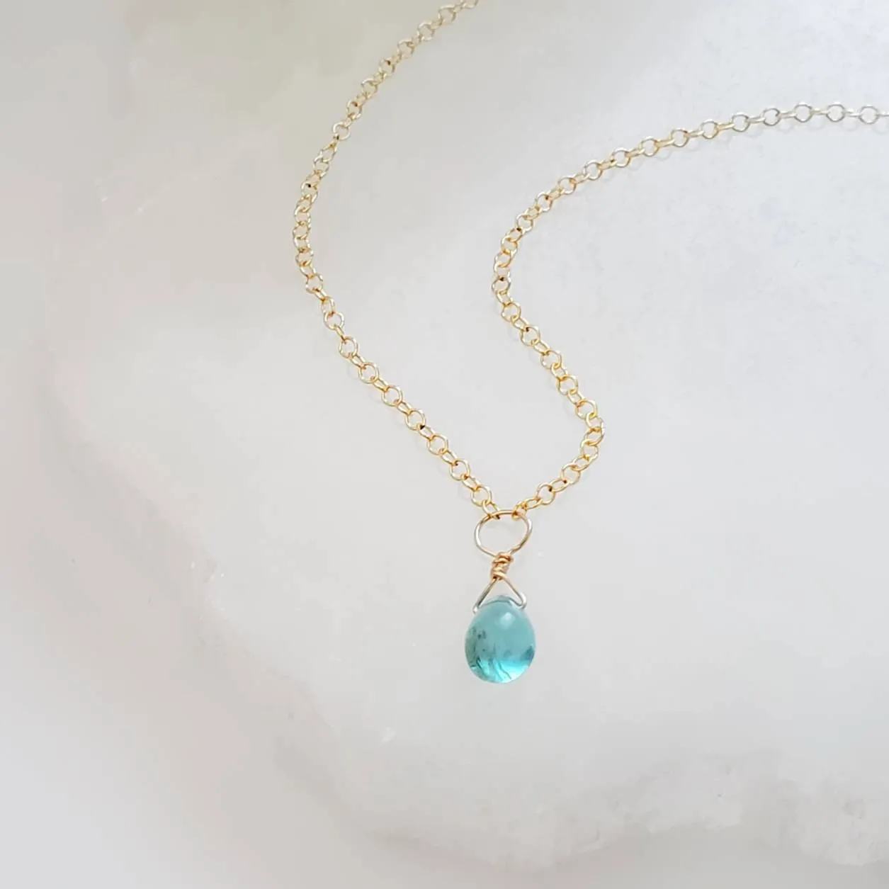 Dainty Apatite Necklace