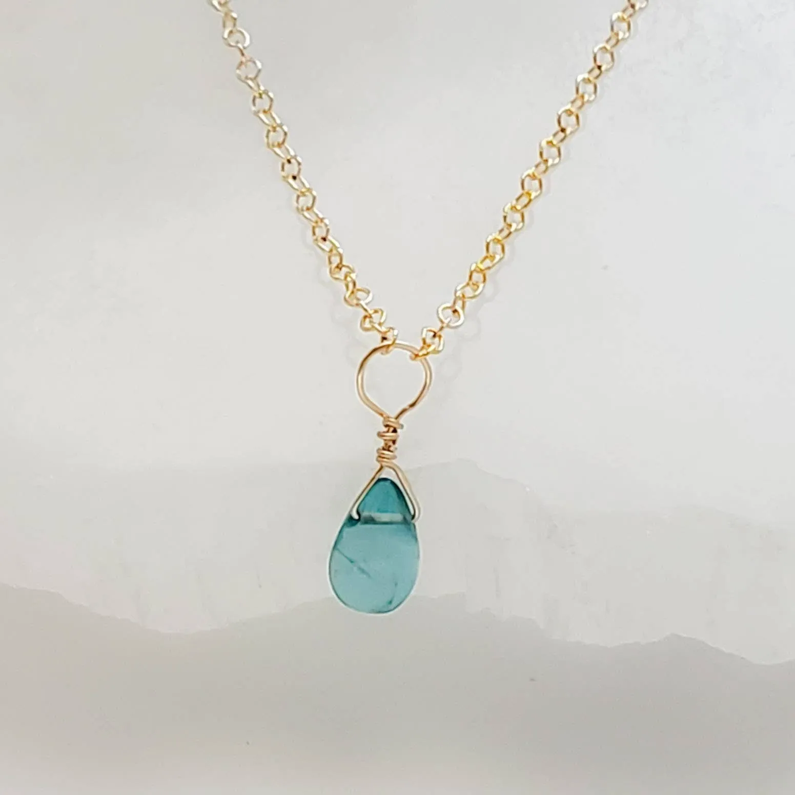 Dainty Apatite Necklace