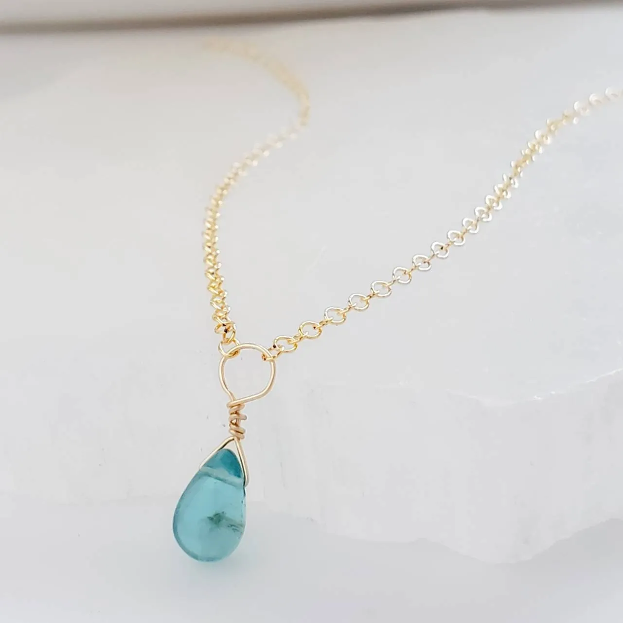 Dainty Apatite Necklace