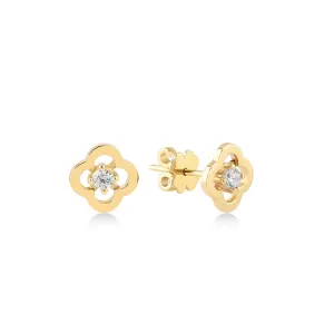 Dazzling Clover Earring