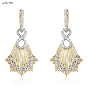 Dazzling Diamond Drop Charms Earrings