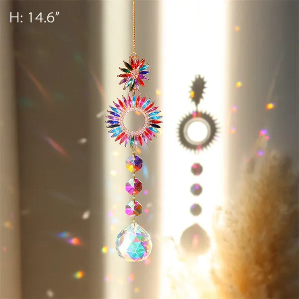 Dazzling Iridescent Crystal Decor