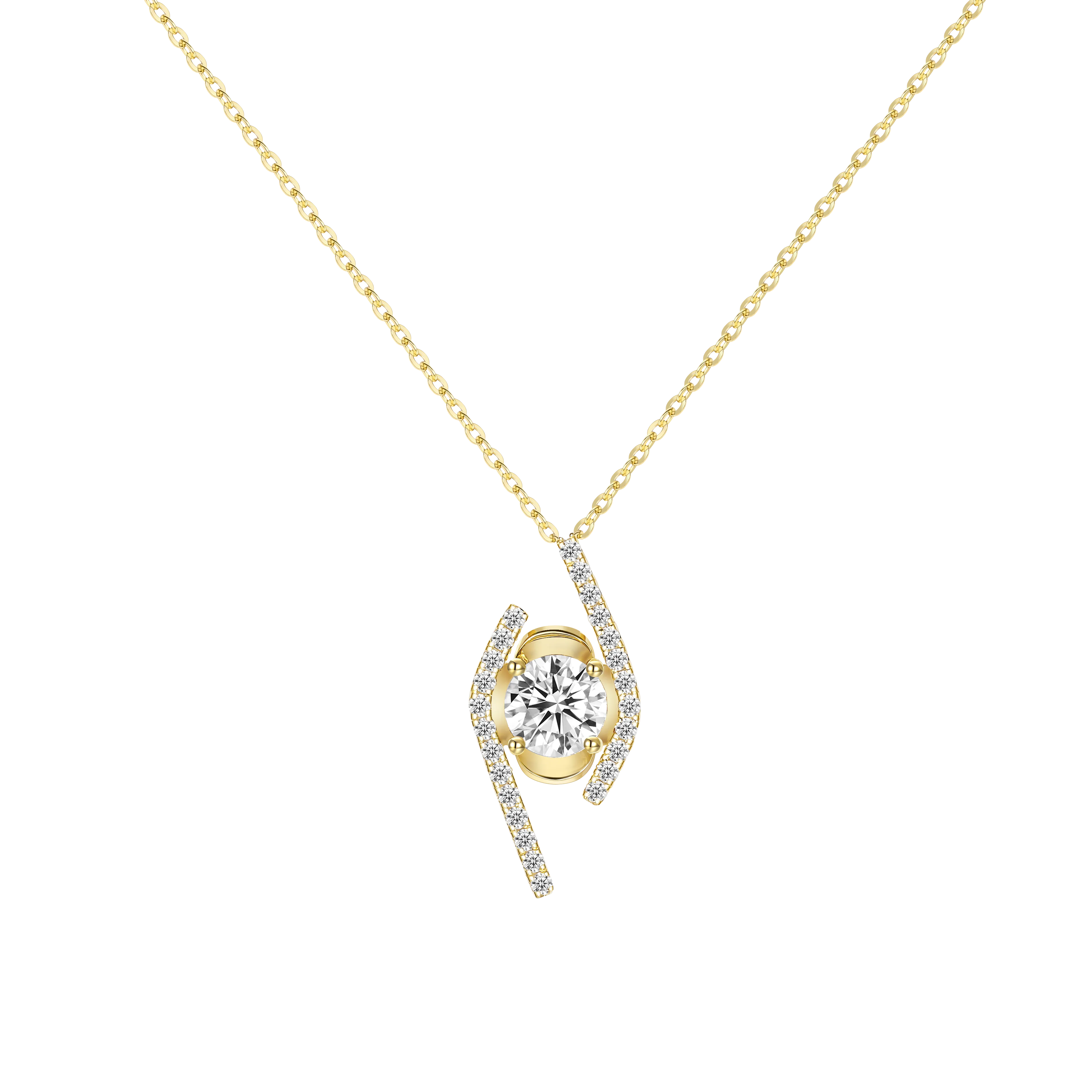 Devil’s Eye Moissanite Necklace