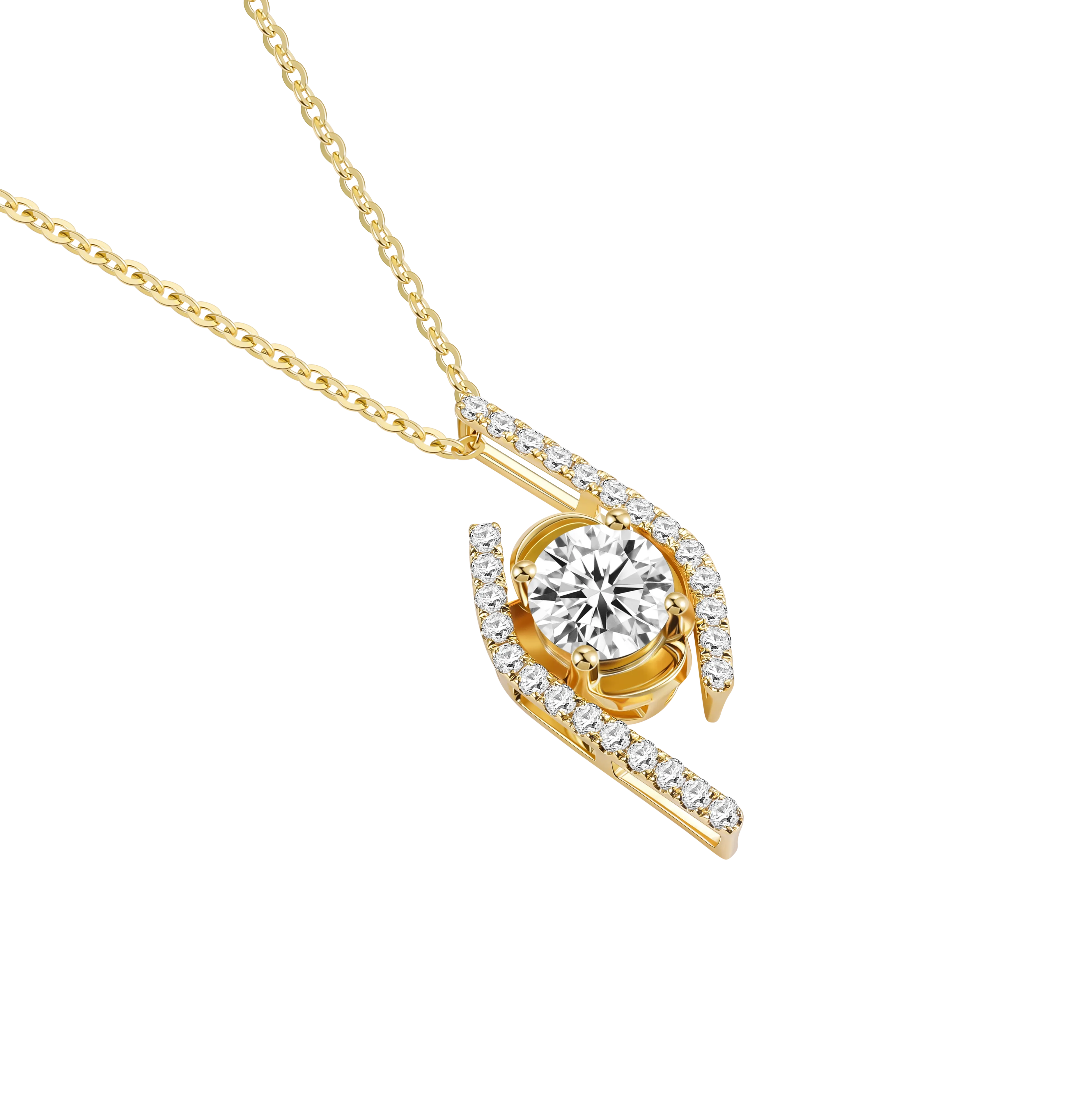Devil’s Eye Moissanite Necklace