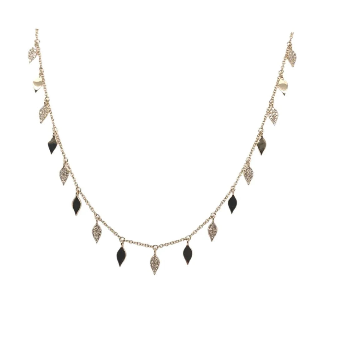 Diamond Leaf Necklace