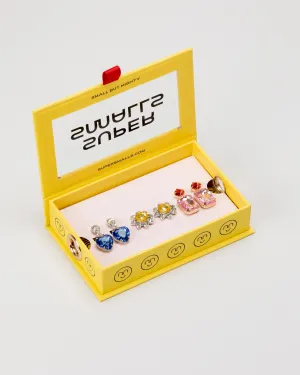 dinner & a movie clip-on earring set