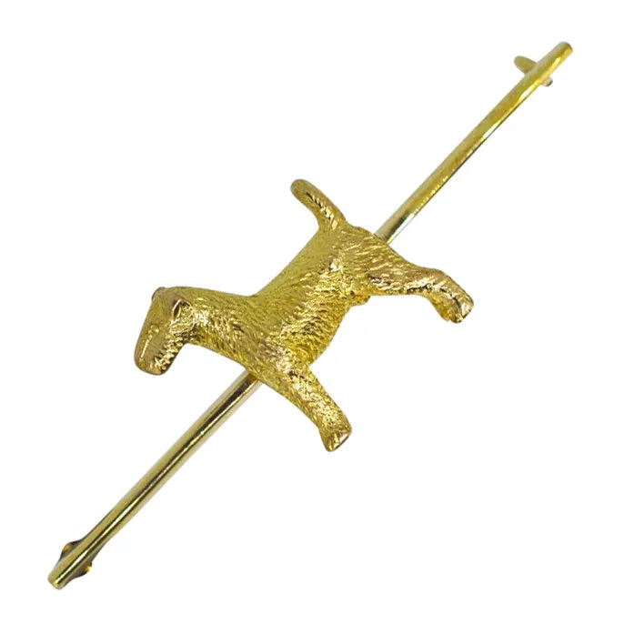 Dog Bar Brooch