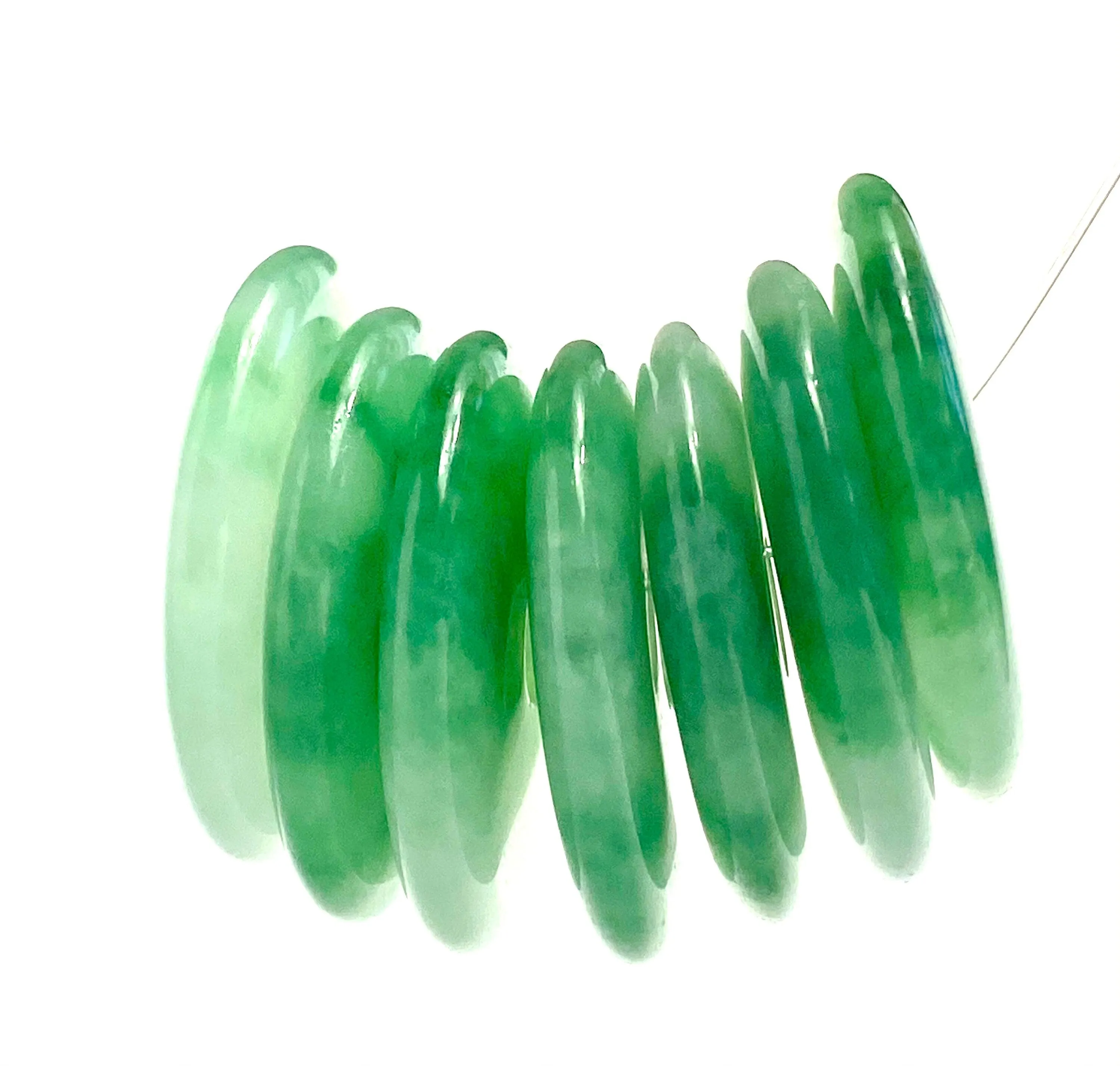 Donut jade bead, SKU# BG84