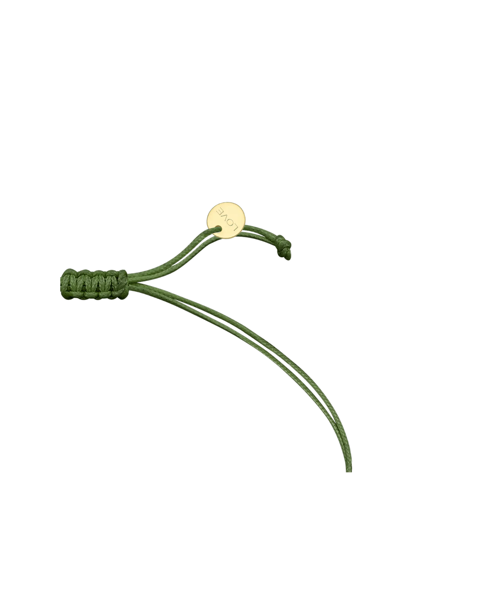 Dyed Green Malachite Beads String of Love - 14K Rose Gold