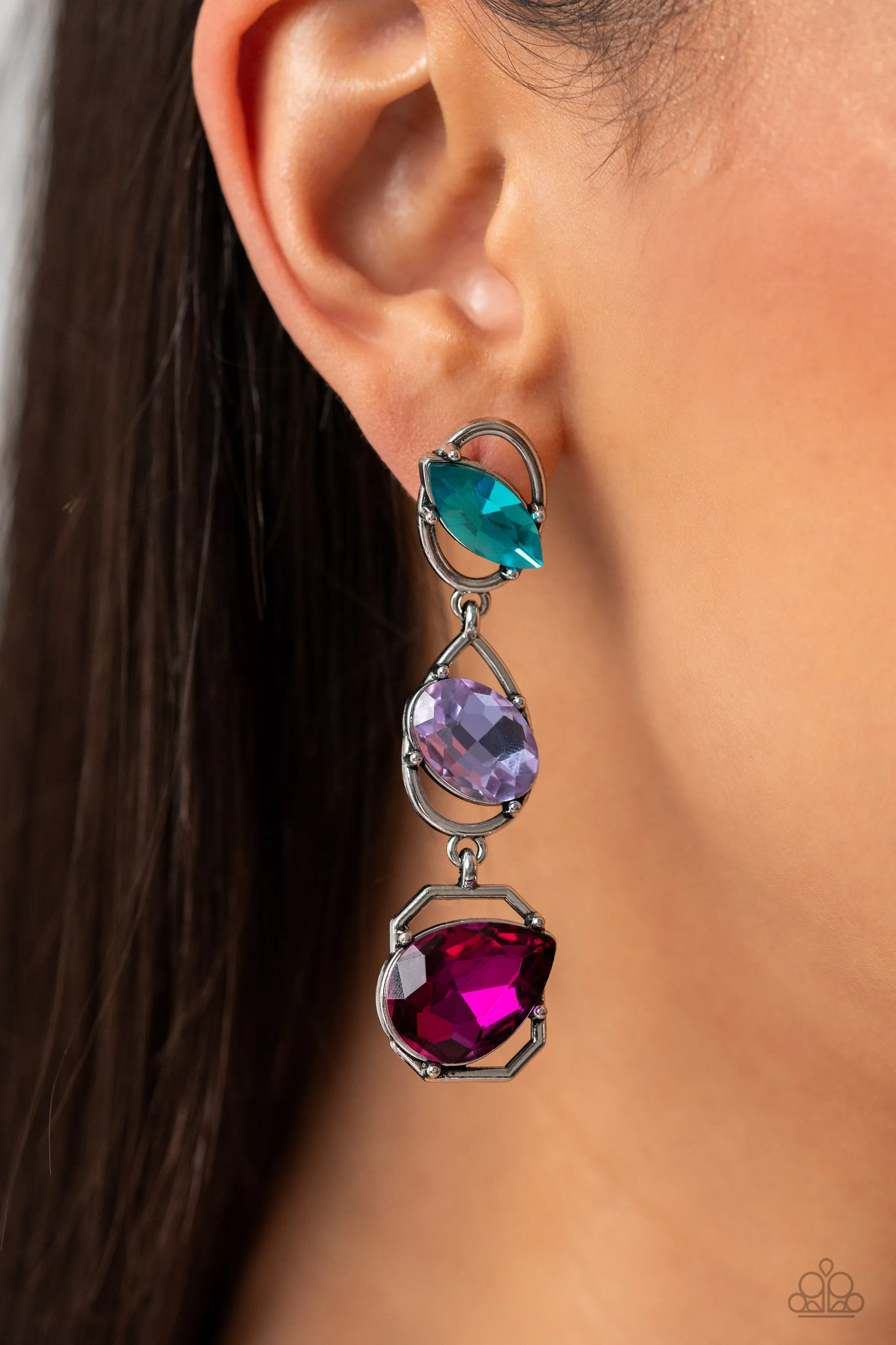 Earrings Dimensional Dance - Multi LOP E160