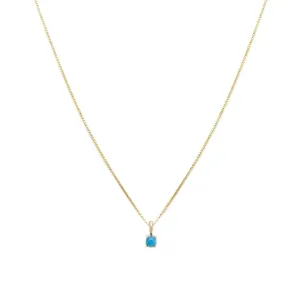 Element Necklace | 14k Gold & Turquoise
