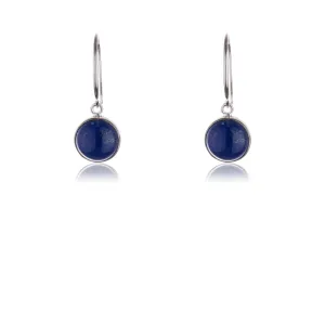 Elena, Lapis Drop, Sterling Silver