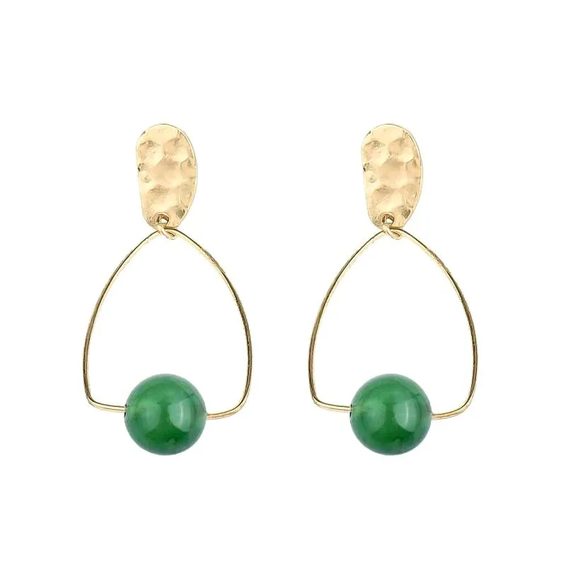 Elle Earrings (Emerald)