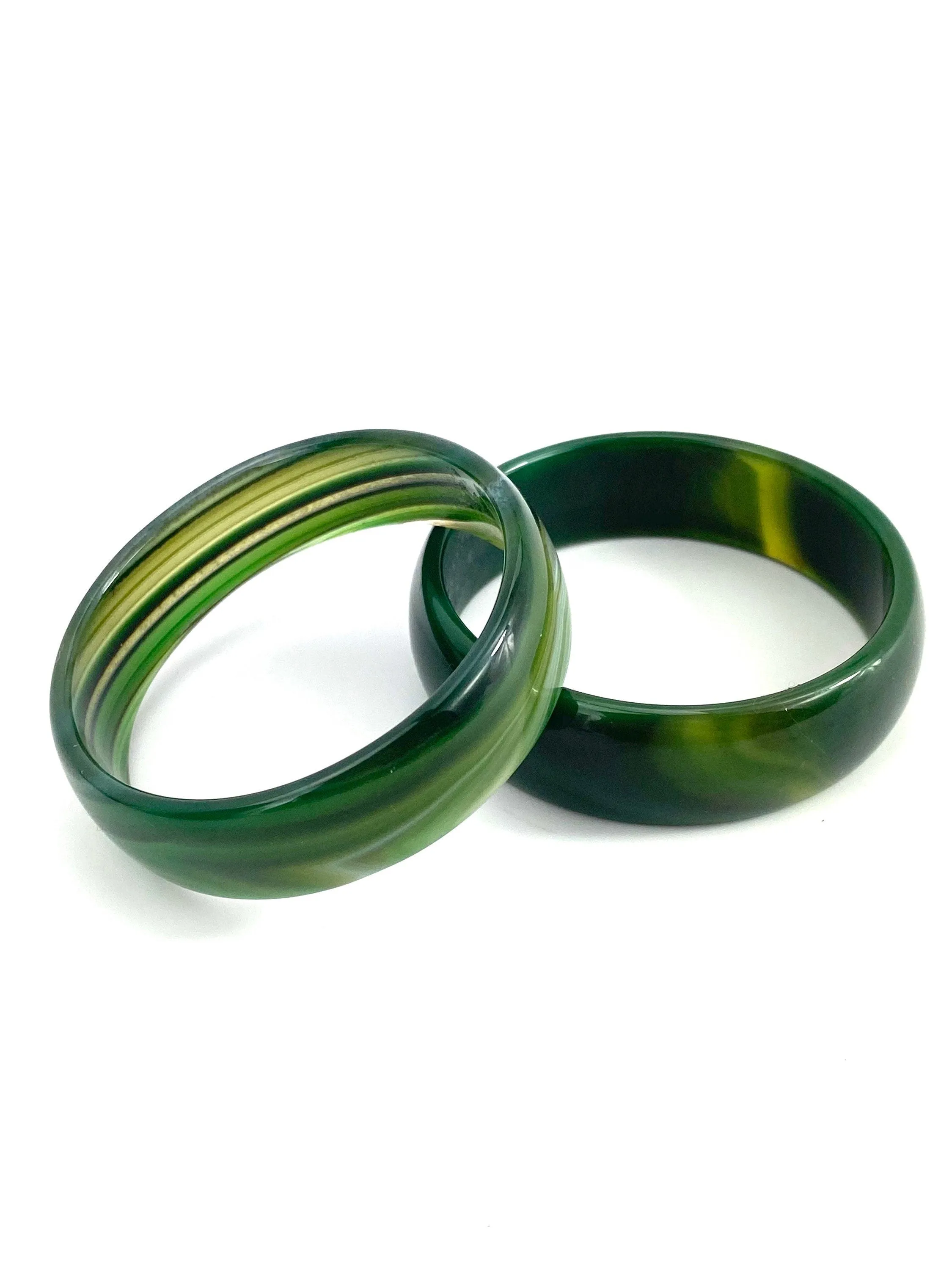 Emerald / chartreuse baby jade bangle, SKU# JB0010