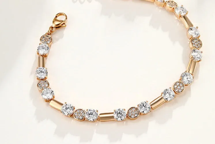 European and American light luxury personalized fashion bracelet women's light luxury retro round bracelet ins niche design high-end sense