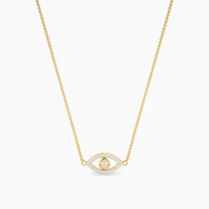 Evil Eye Diamond Pendant Neckalce