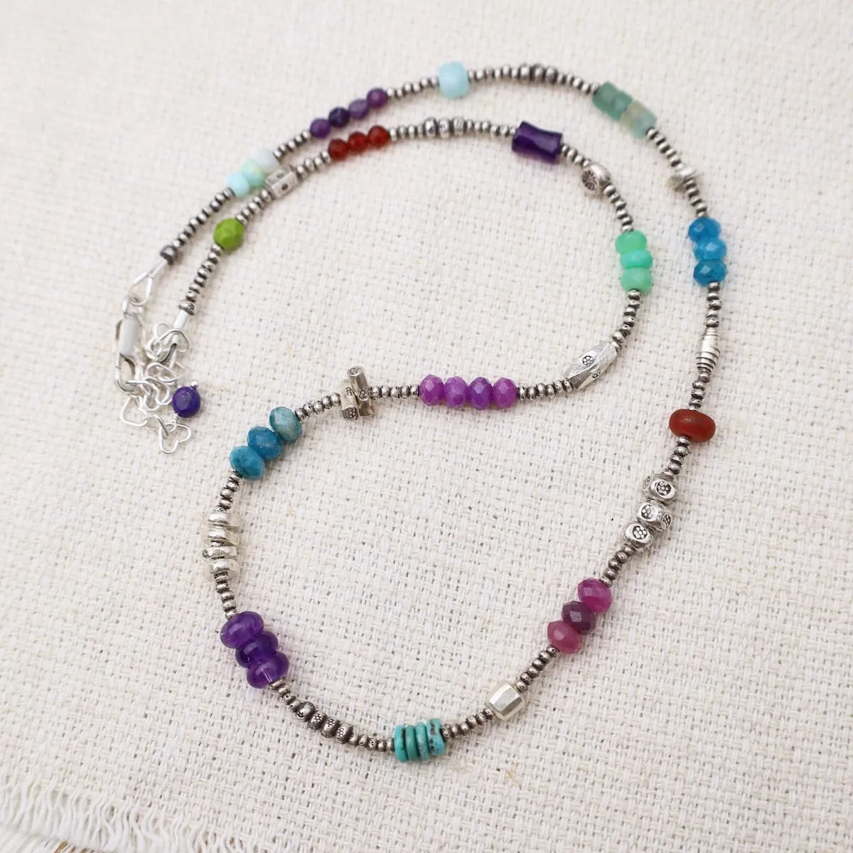 Ferris Wheel Necklace in Silver