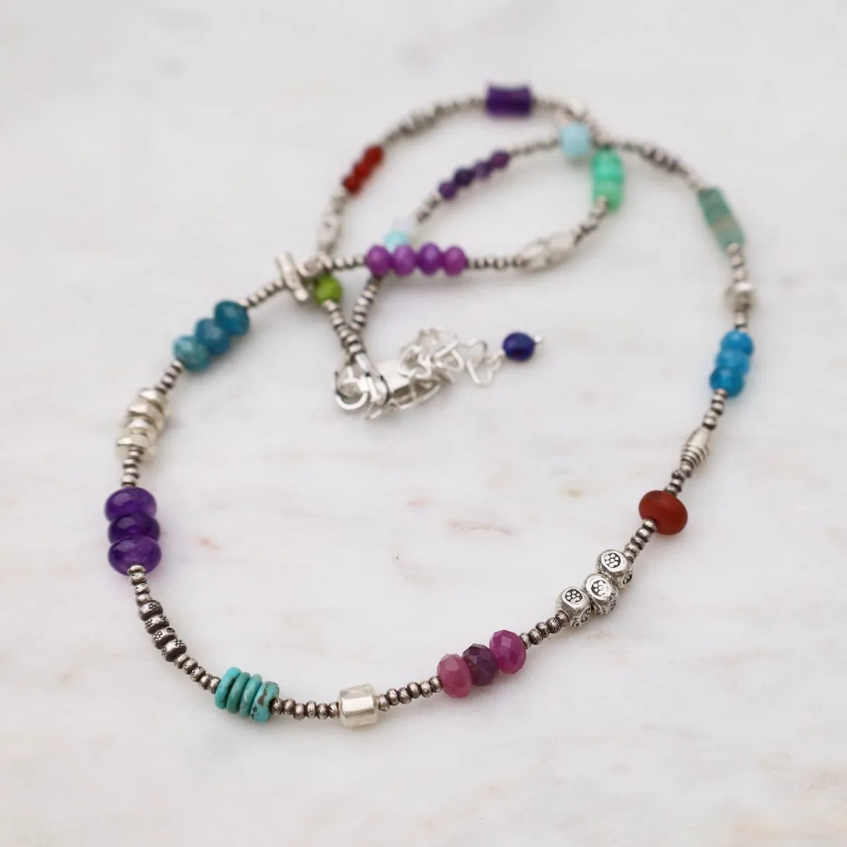 Ferris Wheel Necklace in Silver
