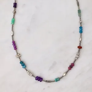 Ferris Wheel Necklace in Silver