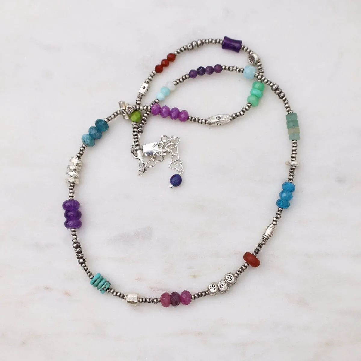 Ferris Wheel Necklace in Silver