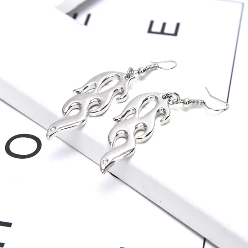 Flame Earrings Style Earrings for Women Jewelry Drop Earrings