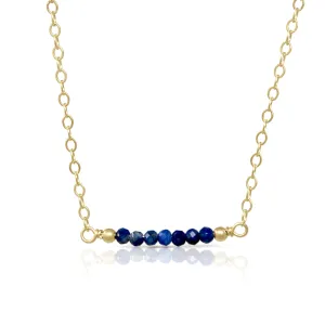 Gem Love Necklace in Lapis