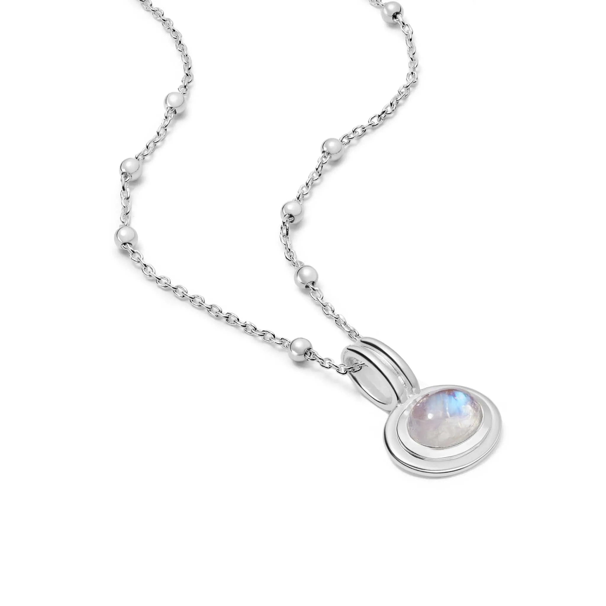 Gemstone Pendant Necklace Sterling Silver