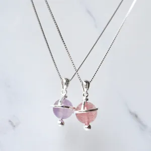 Gemstone Planet Sterling Silver Necklace
