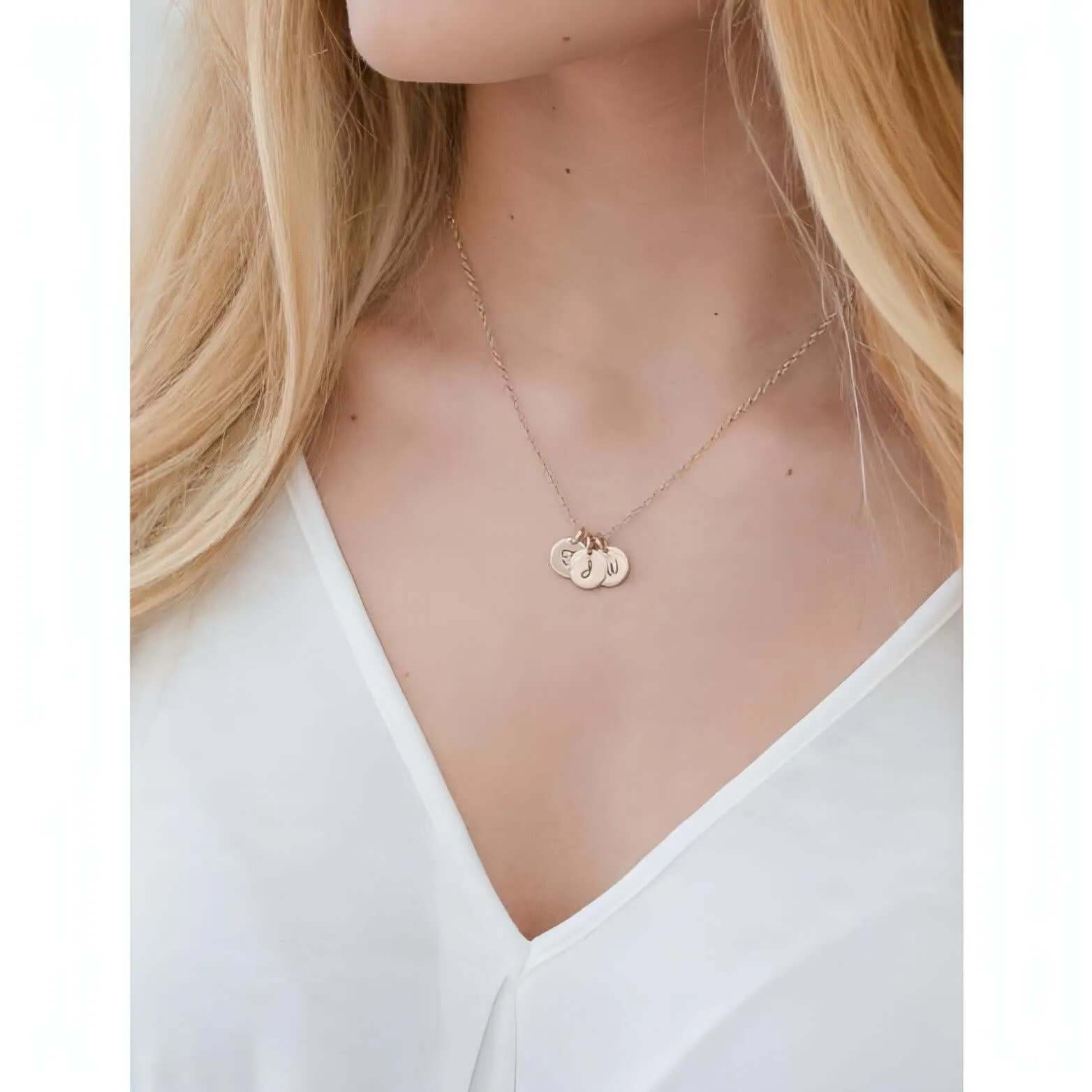 Gold 3 Discs Necklace