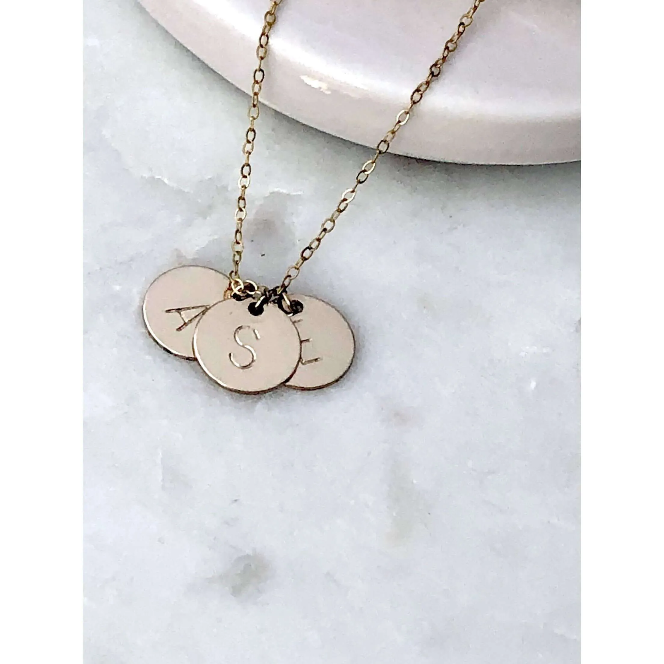 Gold 3 Discs Necklace