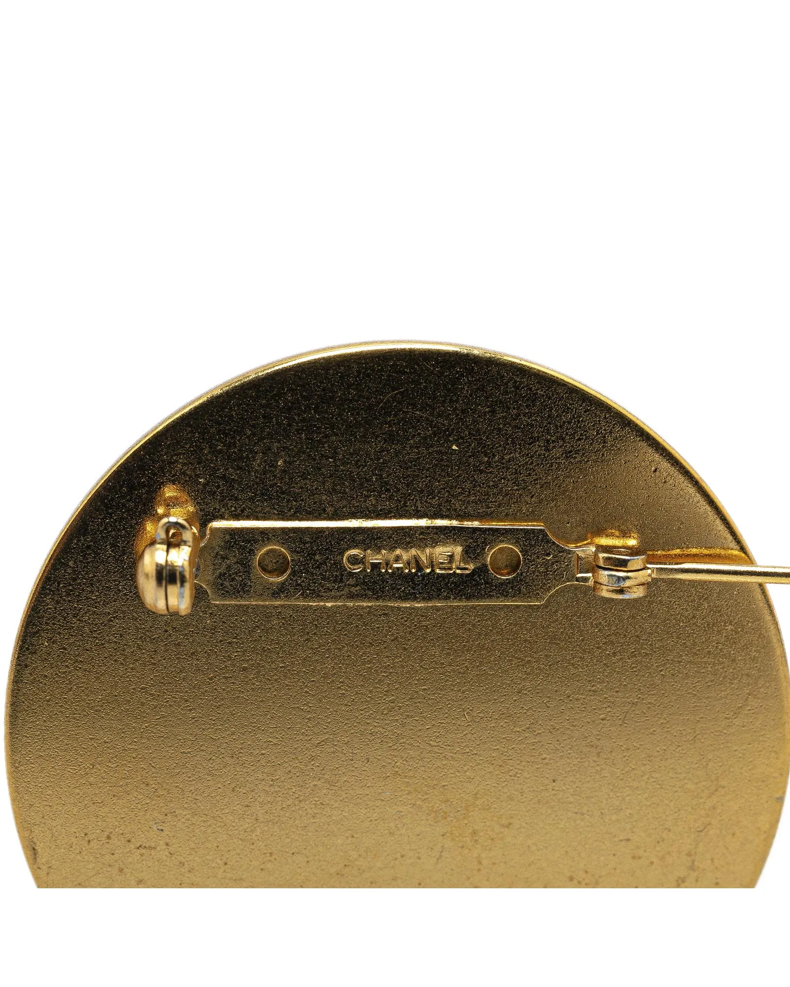 Gold Plated Rue Cambon Brooch with Back Pin Closure