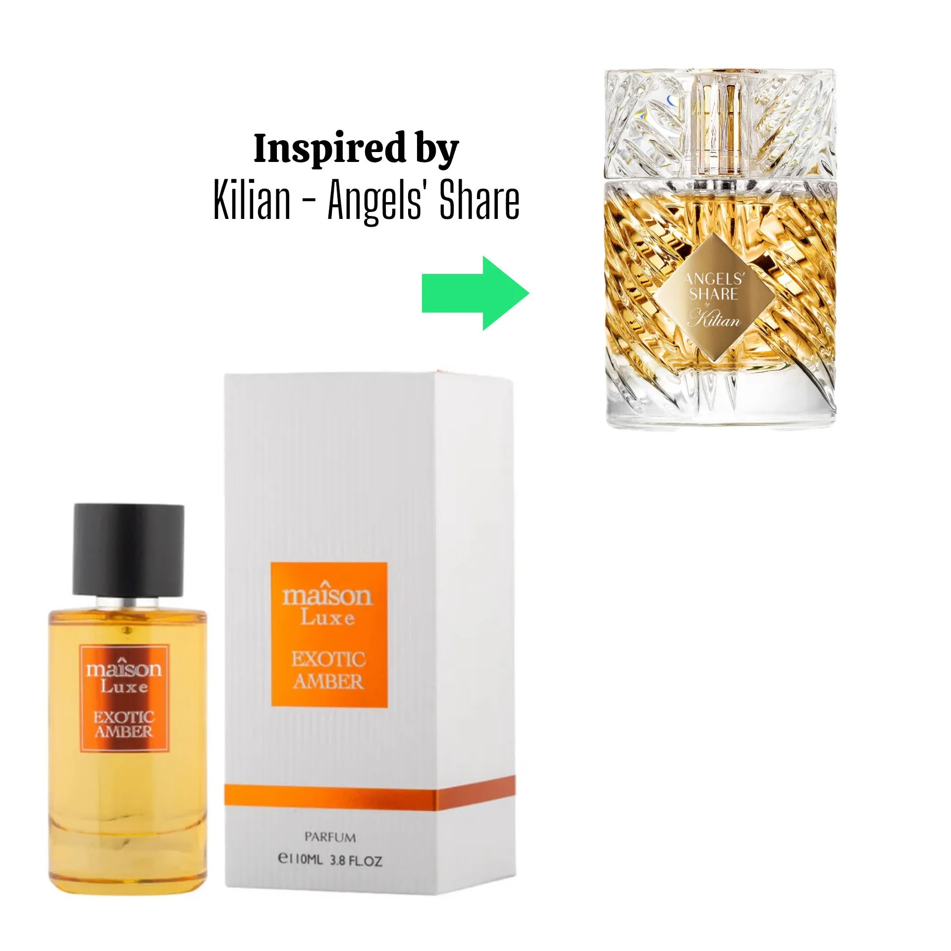 Hamidi MAÎSON LUXE EXOTIC AMBER EDP Perfume - 110ML  (Inspired by Kilian - Angels' Share)