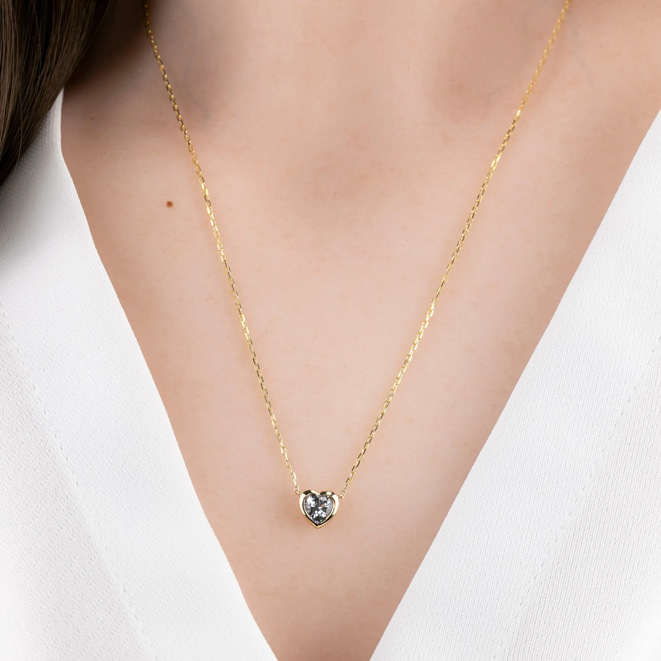 Heart Bezel Necklace Setting