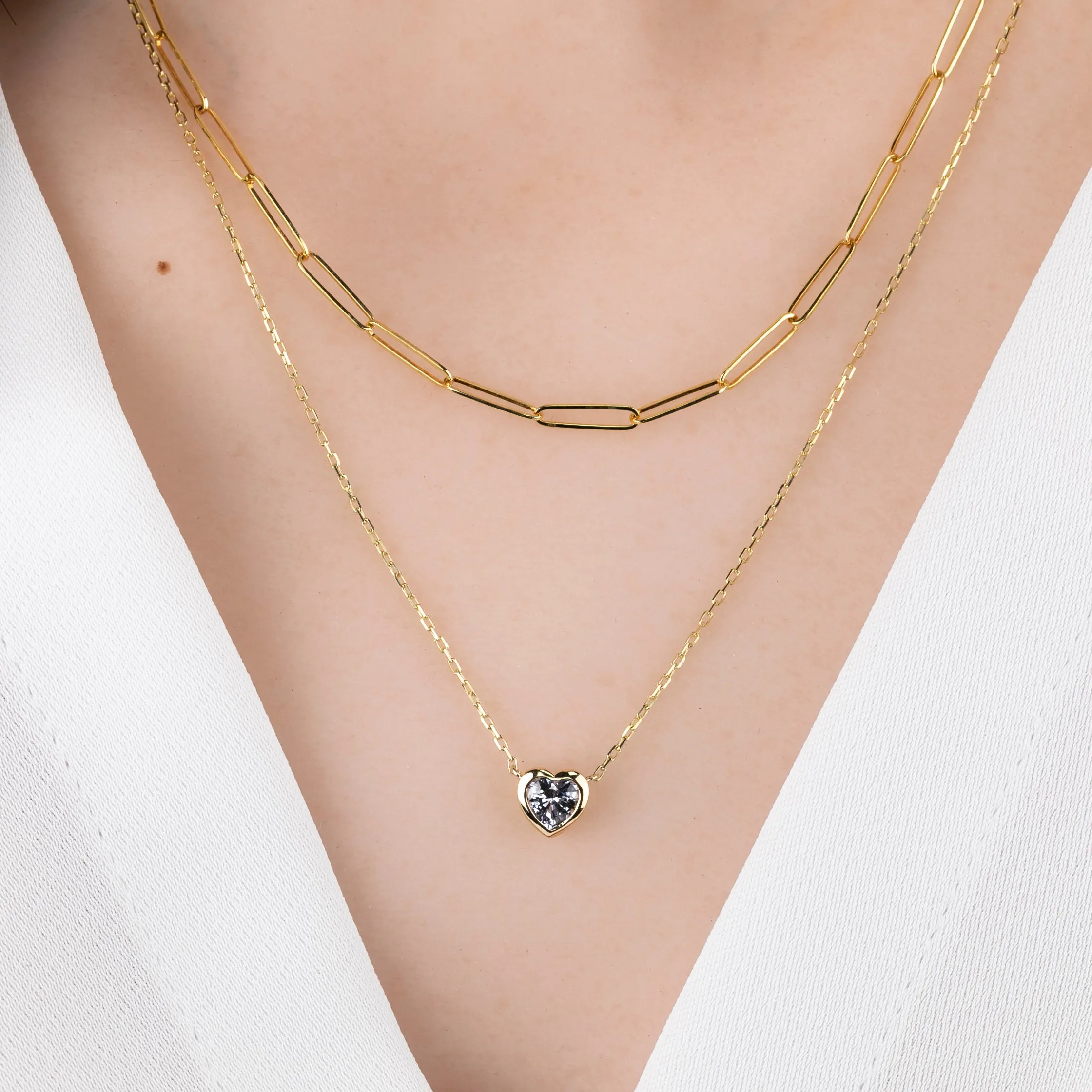 Heart Bezel Necklace Setting