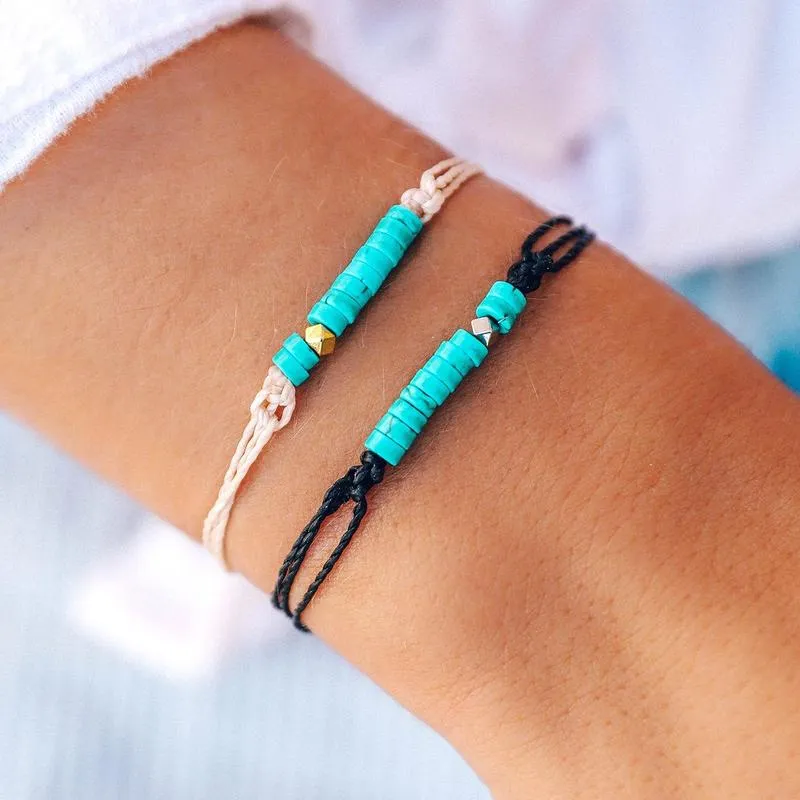 HESHI BEAD BRACELET | BLACK