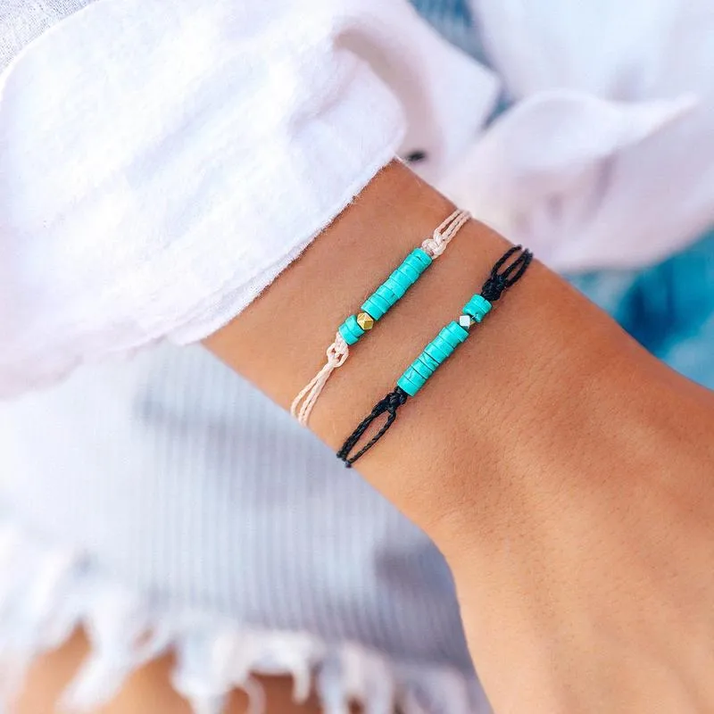 HESHI BEAD BRACELET | BLACK