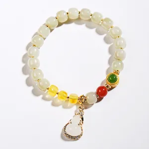 Hetian Jade Gourd  Bracelet