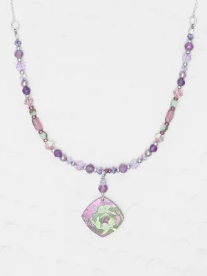 Holly Yashi Elena Beaded Necklace - Violet