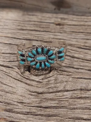 Infant/Child Size Turquoise Cluster Cuff