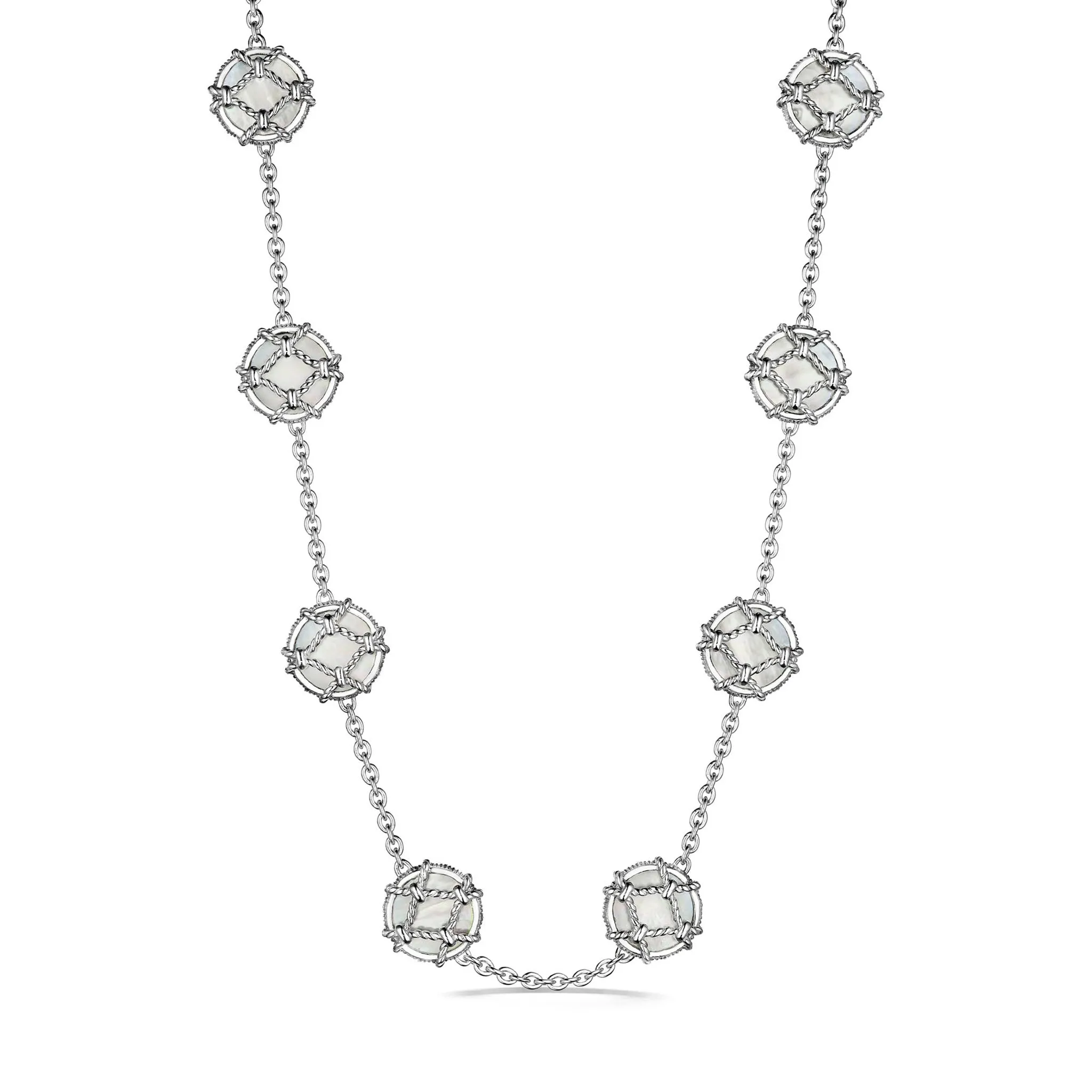 Isola Station Necklace with Mother of Pearl