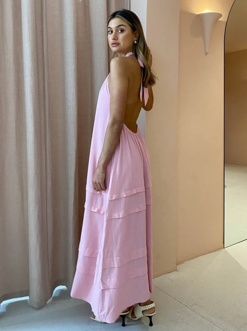 Issy Juno Dress in Salt Water Taffy