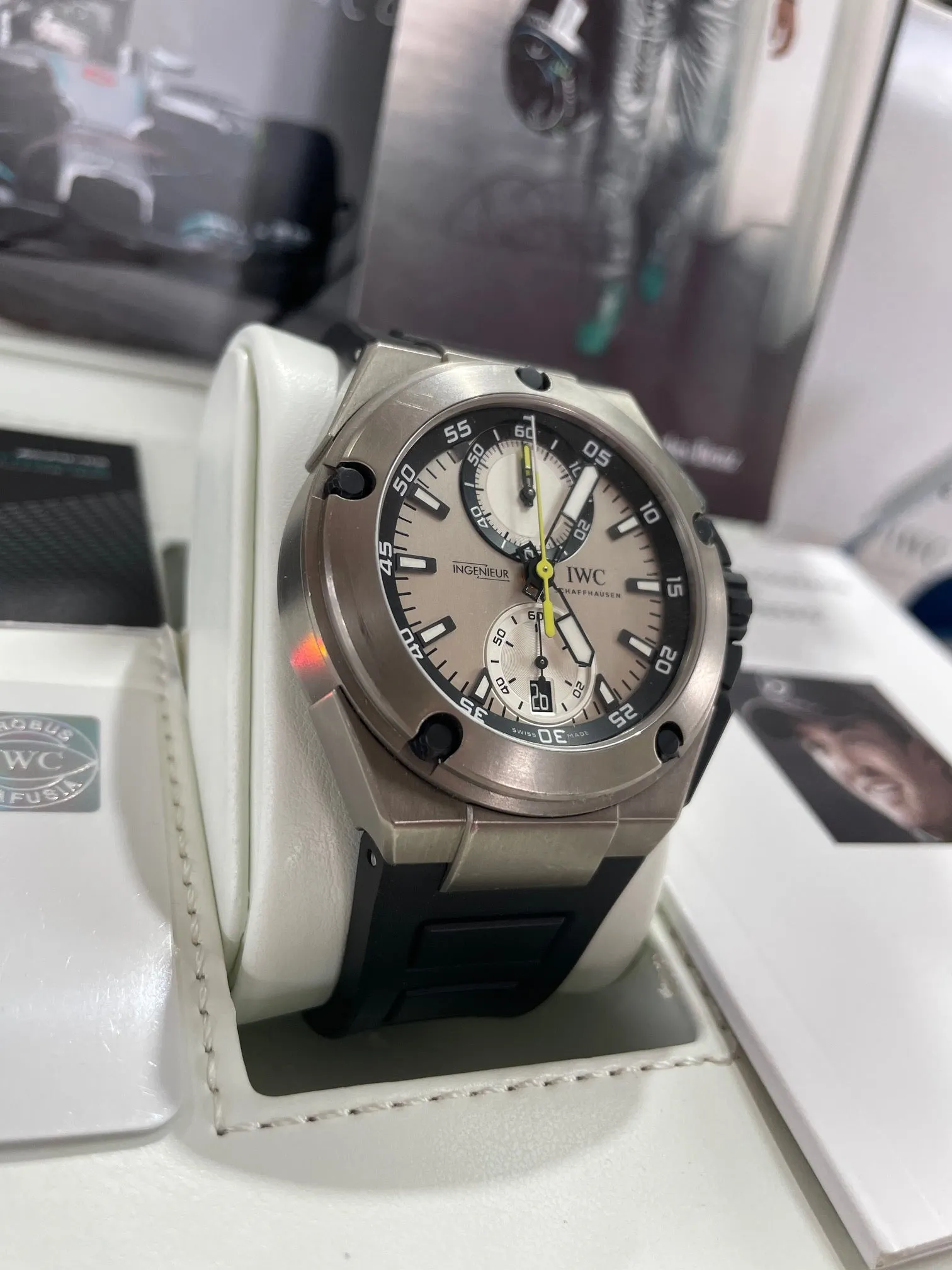 IWC Ingenieur Chronograph Nico Rosberg Edition IW379603 Box and Papers PreOwned