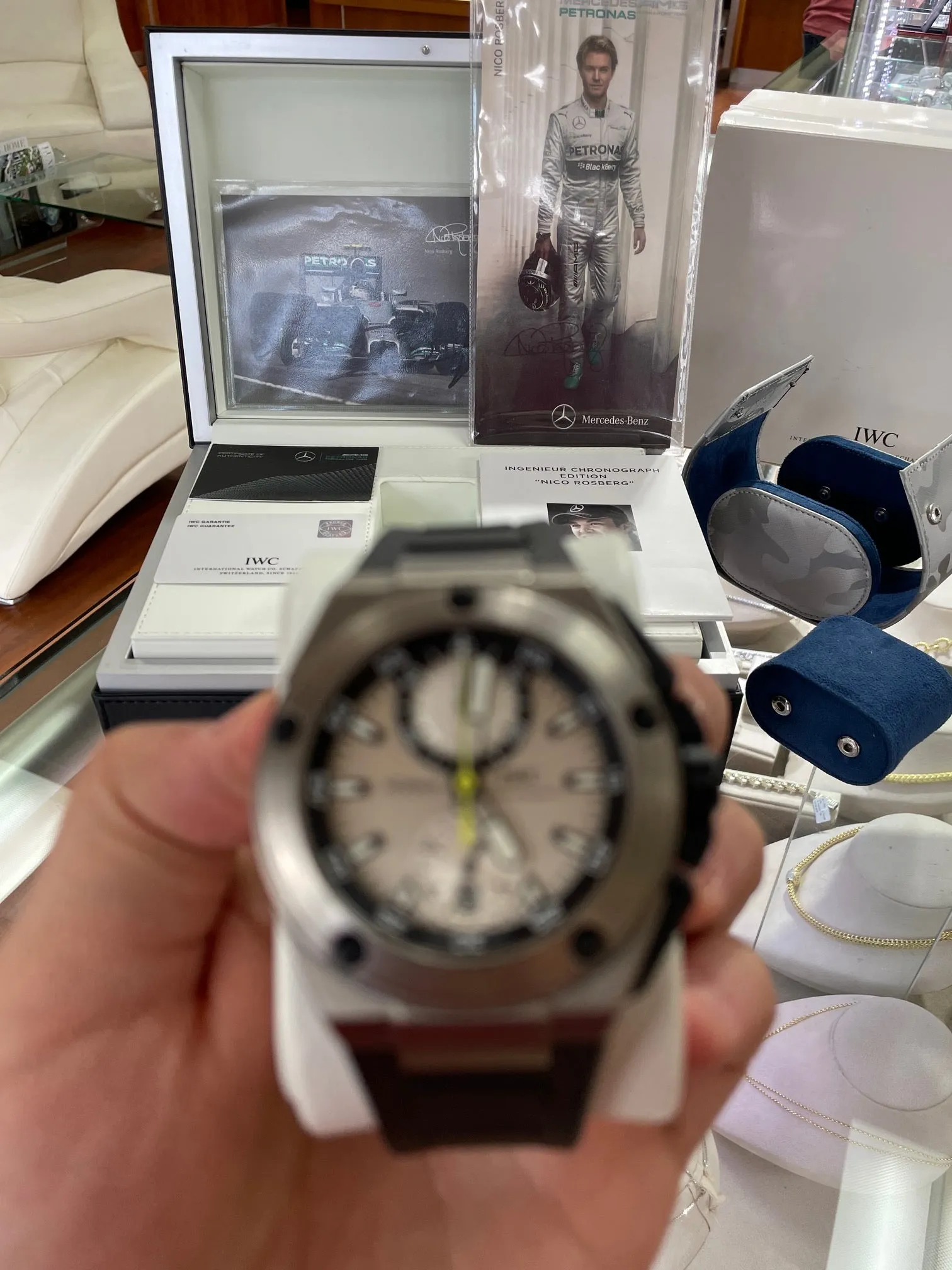 IWC Ingenieur Chronograph Nico Rosberg Edition IW379603 Box and Papers PreOwned
